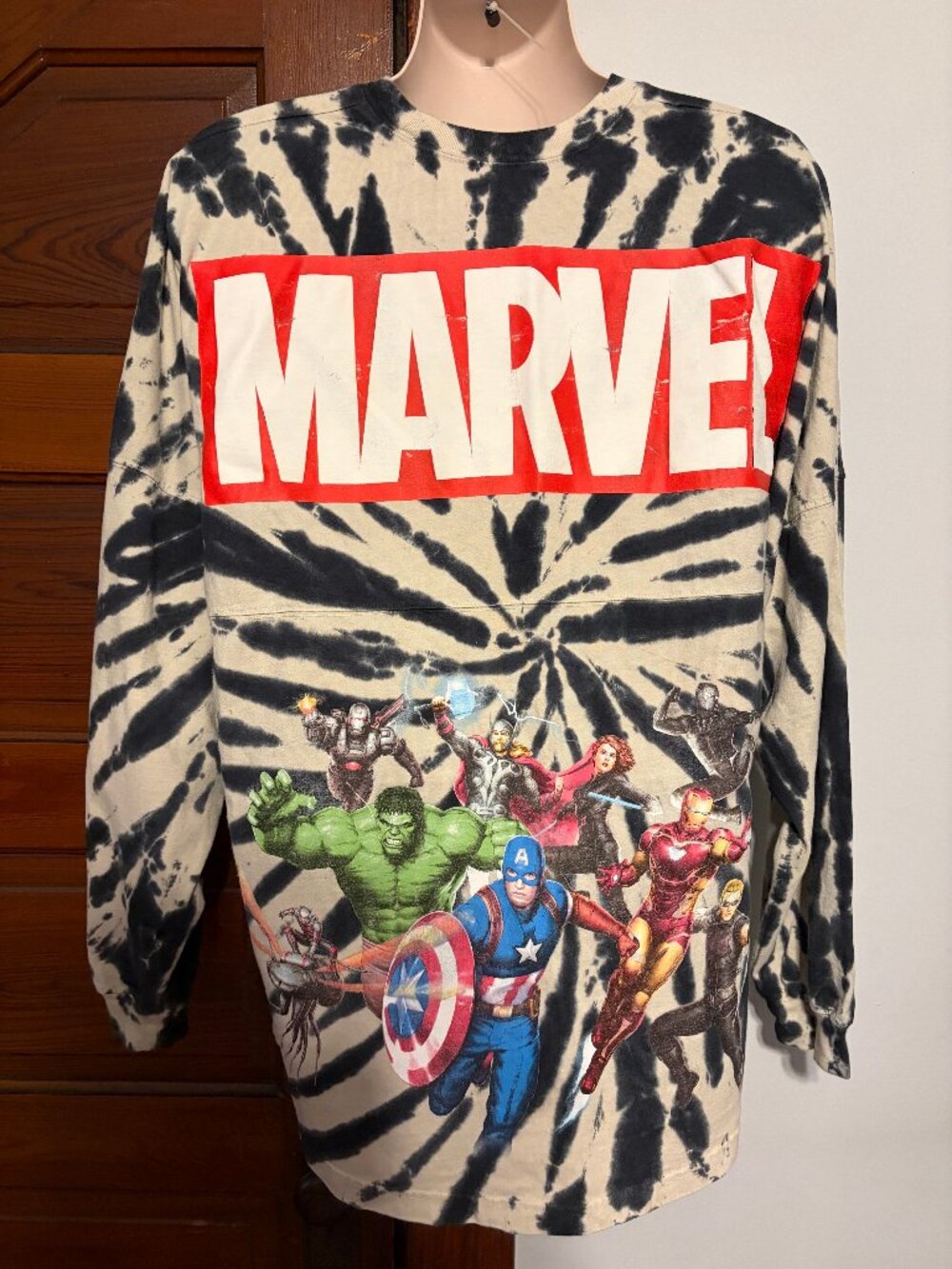 Marvel Black & White Tie-Dye Spirit Jersey XL 🖤🤍